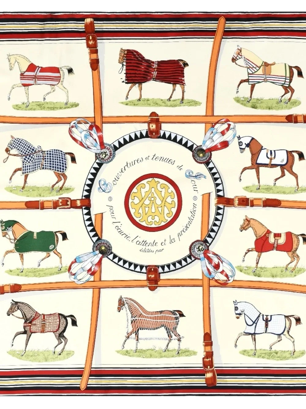 🐎 Silk European Horse Scarf